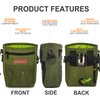 TRIPOLACO Dog Treat Pouch, Versatile Treat Pouches for Pet Training Easily Holds 2 Cups Kibble, Toys, Phone & Keys, Hands-Free Dog Training Treat Pouch Built-in Poop Bag Dispenser, Green