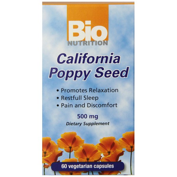 Bio Nutrition California Poppy Vegi-Caps, 60 Count