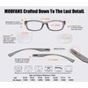 MODFANS 3 Pack Plastic Frame Spring Hinges Reading Glasses Vintage Quality Comfort for Men and Women +1.00