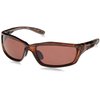 Crossfire 21126 Infinity Premium Safety Glasses, HD Brown Polarized Lens - Crystal Brown Frame, Regular