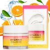 Mirth Beauty Brightening Face Moisturizer W/Vitamin C + Hyaluronic Acid | Collagen Peptides Firming Neck & Face Cream | Facial Moisturizer Eye Cream | Anti Aging Face Lotion For Women, 2.5 Fl Oz