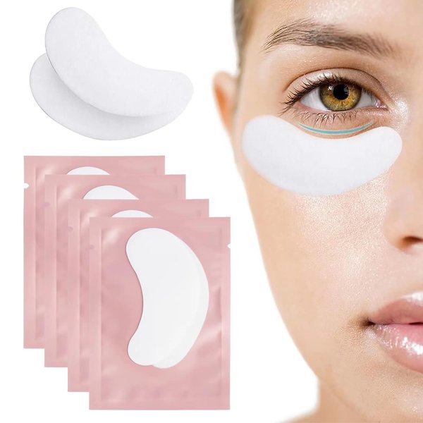 YUANZHIJIE 50 Pairs of Eyelash Extension Patches Eye Gel Patches Personal Eyelash Extension(Pink)