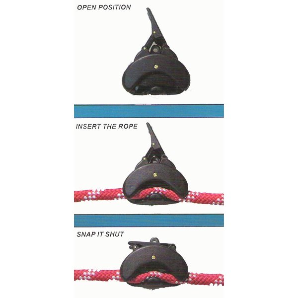 E-Z-TY Reusable Slide Lok Rope Clamp Fender Kit (3/8" with Rope Clamp)