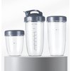 Replacement Cups Kit 18oz Short Cup 24oz Tall Cup 32oz Colossal Cup with Flip-Top To-Go Lid and Stay-Fresh Resealable Lid Compatible with NutriBullet 600w and Pro 900w Blenders