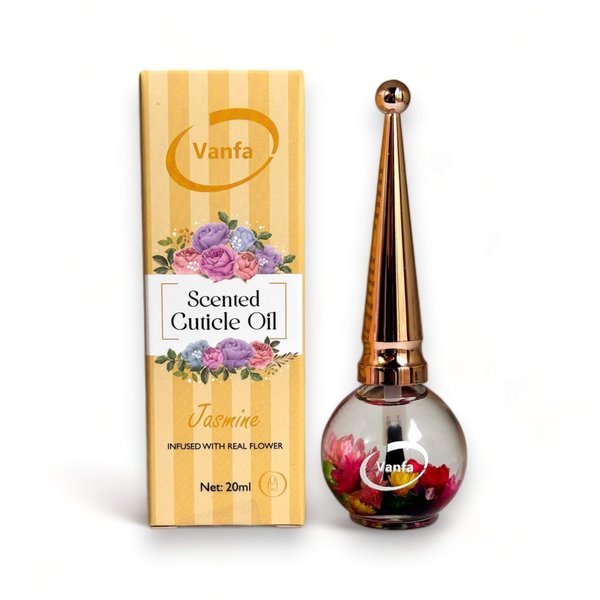 Vanfa Cuticle Oil infused with real flower (Jasmine)