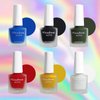 LOKFAR 6 Colors Matte Nail Polish Set, Mist Effect Matte Finish Velvet Gel Nail Polish Kit, Long Lasting Waterproof Velvet Nail Polish Nail Art 8 ml/Bottle -#D
