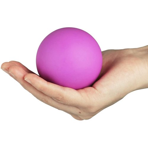 WOVTE Massage Lacrosse Ball for Sore Muscles, Shoulders, Neck, Back, Foot, Body, Deep Tissue, Trigger Point, Muscle Knots, Yoga and Myofascial Release (Purple)