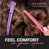 Fagaci Firm Grip Hair Clips with Silicone Band - Duckbill Sectioning and Styling Clips, Durable Alligator Clips for Women's Hair, Long Duck Billed Salon Clips