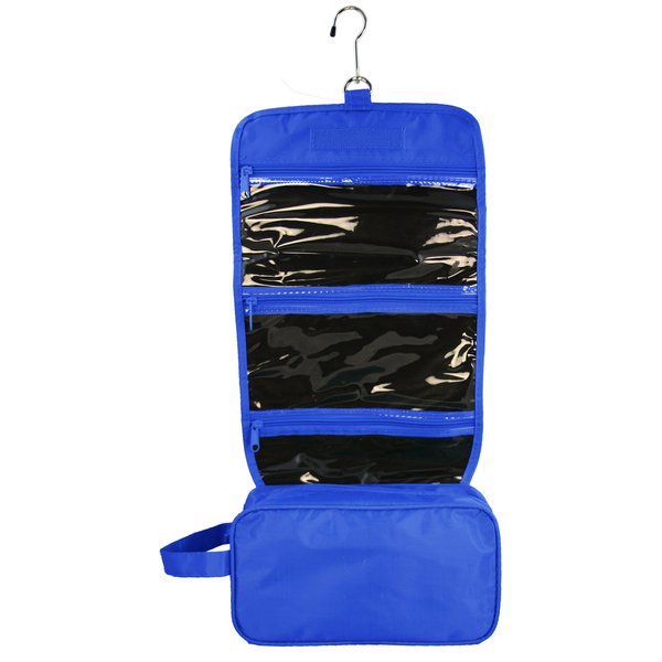 Ensign Peak Hanging Travel Bag with Toiletries Organizer and 360 degree Swivel Hook, Royal
