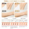 IPL Laser Hair Removal Device for Women,NATRSYM Painless Permanent Facial Upper Lip Bikini Line Armpits Back Legs Arms Face Body Lazer System 999,999 Flashes, Corded (White)