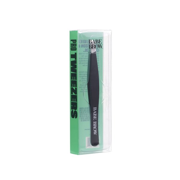 Babe Original Pro Tweezers, Stainless Steel Slanted Tip Tweezers for Smooth Brows, Brow and Hair removal