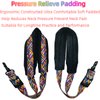 Xinlinke Saxophone Neck Strap Soft Padded Rainbow Braided Pattern for Alto Baritone Soprano Sax