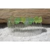 Sea Glass in Shades of Green Hair Comb