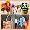 GAGANIU 1000pcs Pipe Cleaners, Pipe Cleaners for Crafts, Craft Supplies Multicolor Chenille Stems for Art&Craft Christmas DIY Projects(Black)