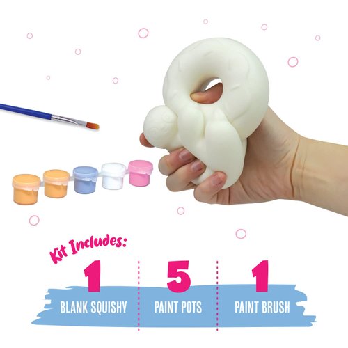 DOODLE HOG Sloth Squishy Painting Kit - Squishy Toys for Kids, Squishies for Kids - Slow Rise Squishy Animals - Ideal Arts and Crafts, Gifts for 8-12, Girls & Boys, Easter Basket Stuffers