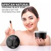 HERBOGANIC Raw African Black Soap Paste 16 oz - 100% pure natural Product of Ghana with benefits of Shea Butter - black soap is great for acne, Eczema, blackheads, face, hair and body wash.