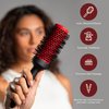 Ion Infused Ceramic Round Brush | Salon Quality Brush for Blow Drying | Fixes Damaged Hair | 2 Roller Brush for Wet & Dry Hair by TheSalonGuy