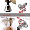 Adorox Silver Steel Hand Bell for Wedding Events Decoration, Call Bell, Alarm, Jingles (1)