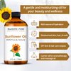MAJESTIC PURE Sunflower Oil - 100% Natural, Pure & Cold-Pressed - Sunflower Seed Oil - Sunflower Oil for Skin, Hair, Body, Massage, & Essential Oils Mixing - Skin Care for Men and Women - 4 fl oz