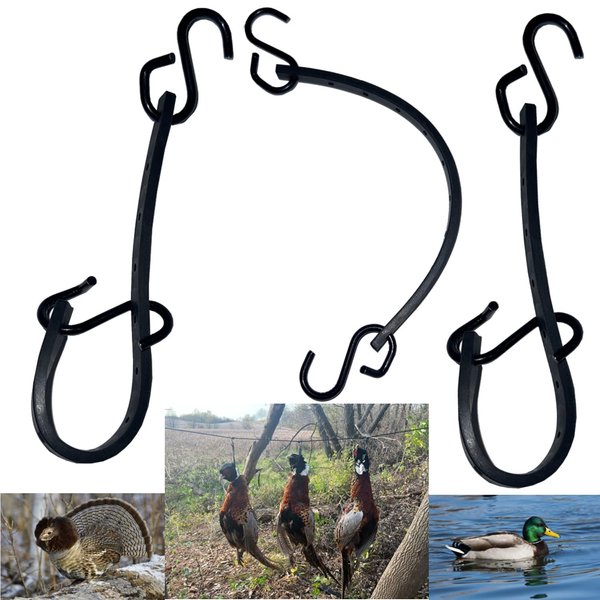 Hang 'Em High -Field Hanger Displays (6 Pack) Beautifly Display Your Animals in The Field for Pheasants Duck Grouse Birds Coyote Fox Small Game 6 Reusable Flexible Adjustable Hangers Fit in A Pocket