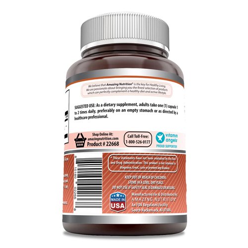 Amazing Formulas L-Lysine 500mg 250 Capsules Amino Acid Supplement | Non-GMO | Gluten Free | Made in USA