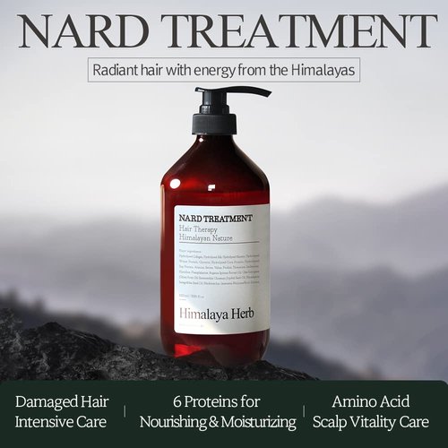 NARD Hair Conditioner Signature 16.9 Fl Oz - Shiny and Elastin Hair Care Treatment for Damaged Dry Hair - Argan, Olive, Jojoba, Macadamia, Sunflower 5 Natural Oil - Rich in Protein Amino Acids