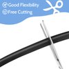 Rubber U Channel Edge Trim, Door Edge Seal Strip, Rubber Edge Trim, Fits Edge up to 0.08 Inch (2mm) U Shape Weather Stripping (Black, 34.8 Feet)