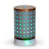AROMAR Essential Ultrasonic Oil Diffuser Cool Mist humidifier & Aromatherapy - Metallic Finish Diffusers for Essential Oils with Auto Shut-Off and 7 Colors LED for Home and Office 100ml.Copper Dottie