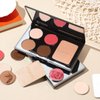 CHADO Monts & Merveilles Refillable Sculpting Palette | Bronzer, Blush, Contour, & Highlighter Pressed Powder Palette | Matte Setting Powder | 5 in 1 Face and Cheek Powders | Cruelty Free (Medium to Tan Skin)