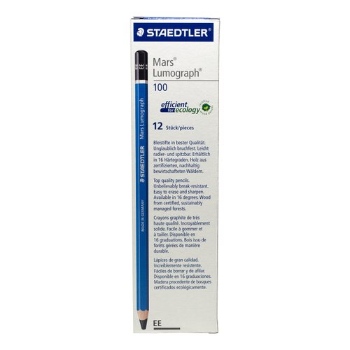 Staedtler Mars Lumograph Writing, Drawing, Sketching Pencil (Box of 12) (EE)
