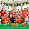 Football Party Supplies Set, 10Pcs Football-Themed Party Decorations Disposable Football Party Hanging Swirl Banners Tablecloth Perfect for Sports Theme Birthday Parties Game Day Tailgate Celebrations