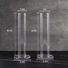 Coward 2 Pcs/Set Clear Acrylic Scrunchie Holder Hair Band Organizer Hair Ties Display Stand for Girls Women (Acrylic 8.6 inch Tall)