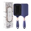 RHOS Paddle Hair Brush for Detangling-Cushion Hair Brush for Women&Men-Detangler Hair Brush with Nylon Bristles for Wet&Dry Hair-Square Hair Brush for Thick/Curly/Thin/Long/Short Hairs (1 Pack-Purple)