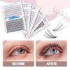 FLOMAZE 20D Lash Clusters, Individual Lashes 240pcs Faux Mink Lash Clusters Natural Handmade Cluster Eyelash Extensions C Curl 0.07mm Thickness False Lashes (10/11/12/13/14mm)