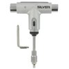 Silver Ratchet Skateboard Tool - Metallic Silver