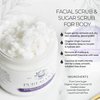 Pure & Coco Moisturizing Exfoliator: Organic Coconut Oil & Lavender, Skincare Beauty Scrub - Moisturizer for Face, Body, Facial Exfoliator & Shaving Oil, Sugar Exfoliant - Dry & Eczema Skin (27.8oz)