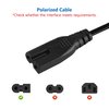 5.9FT Sewing Machine Power Cord,FNKTQL AC Power Cord Cable,2-Prong Power Cord Compatible with Brother, Singer, Bernina, Baby-Lock, Viking, Pfaff Sewing Machine