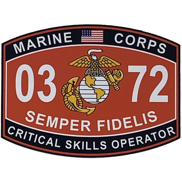 PatchOps Critical Skills Operator MOS Wall Car Decal Removable (0372)