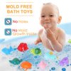 LotFancy Bath Toys for Kids Ages 1-3, Mold Free Bath Toys for Infants Toddlers, 8PCS No Holes Ocean Sea Animal Bathtub Toys, Soft Baby Bath Tub Toys