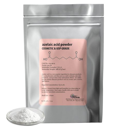 Azelaic Acid Powder (1 Oz / 28 gram) 99.9% Azelaic Acid Fine Powder for Making DIY Azelaic Acid Cream, Gel and Azelaic Acid Serum by Talsen Chemicals