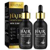 2PCS 5% Minoxidil for Men and Women Hair Growth Oil, Hair Regrowth Serum For Stronger, Thicker & Healthier Hair, Natural Hair Growth Oil, Hair Oil For Nourish Scalp and Moisturize Hair 4.04 oz