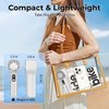 Portable Handheld Fan with Ice Cooler, 21H Max Cooling,9500RPM High Speed,100 Speeds, Small Pocket Turbo Design,Digital Display, Rechargeable Personal Handheld AC Fan for Travel Outdoor Office Commute