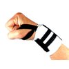 Wrist Wraps (Professional Quality) Spot Lion Fitness: Powerlifting, Bodybuilding, Weight Lifting Wrist Supports for Weight Training - White with Black Stripes