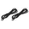 MECCANIXITY USB to DC Power Cable 2 M USB to DC 4.0mm x 1.7mm 5v Power Cord Black for Mini Fan Camera Mobile Phone Tablet Devices 2 Pcs