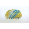 Generic Shimmering blue yellow white hair claw clamp clip