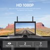 eRapta Wireless Backup Camera 7 Inch Rear View Monitor Kit HD 1080P Easy Installation 2 Channels Waterproof Night Vision Reverse Cam for Camper Van Truck Trailer AWT7