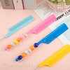 Framendino, 11 Pack Beadable Combs DIY Beadable Hair Comb Plastic Rat Tail Combs with Bar for Hair Stylist 11 Colors