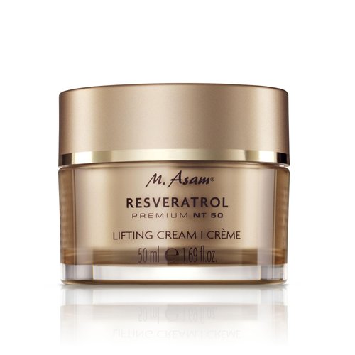 M. Asam Resveratrol Premium NT50 Lifting Face Cream – Anti-Aging Face Moisturizer concentrated Resveratrol & special lifting peptide to firm & smooth skin, 1.69 Fl Oz