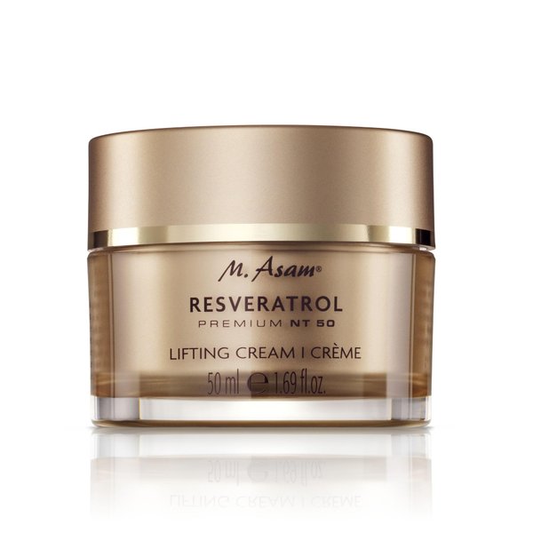 M. Asam Resveratrol Premium NT50 Lifting Face Cream – Anti-Aging Face Moisturizer concentrated Resveratrol & special lifting peptide to firm & smooth skin, 1.69 Fl Oz
