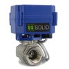 U.S. Solid - Motorized Ball Valve- 1/4 In Stainless Steel Ball Valve with Full Port, 9-24V DC and 2 Wire Reverse Polarity by U.S. Solid